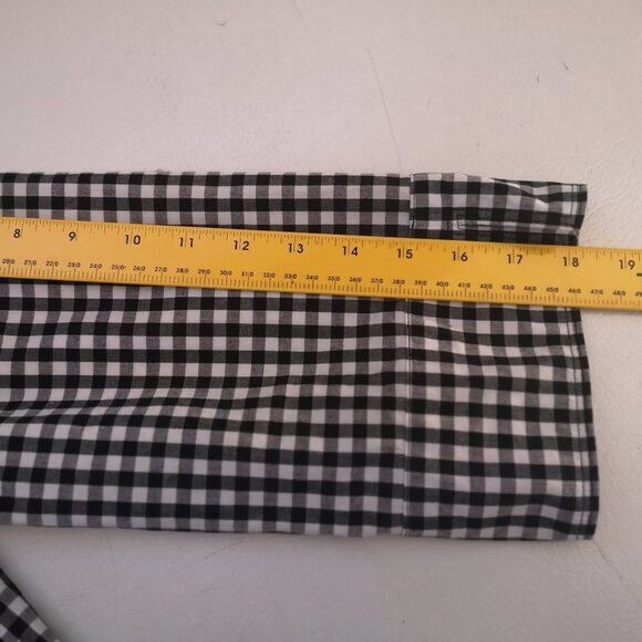 Christopher & Banks Ladies Size Large Black & White Checkered Lightweight Jacket - Picture 8 of 9